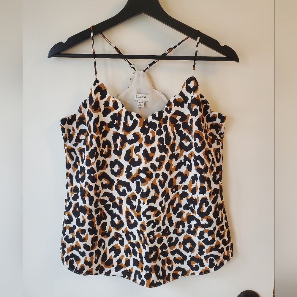 J. Crew Outlwt Leopard Print Women's Tank Top - Size 00